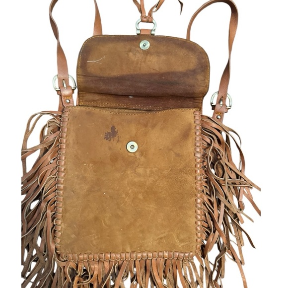 Sancia Leather Fringe Backpack as is - Picture 6 of 9